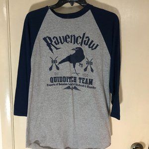 Harry Potter Raven Claw 3/4 Sleeve Baseball Shirt